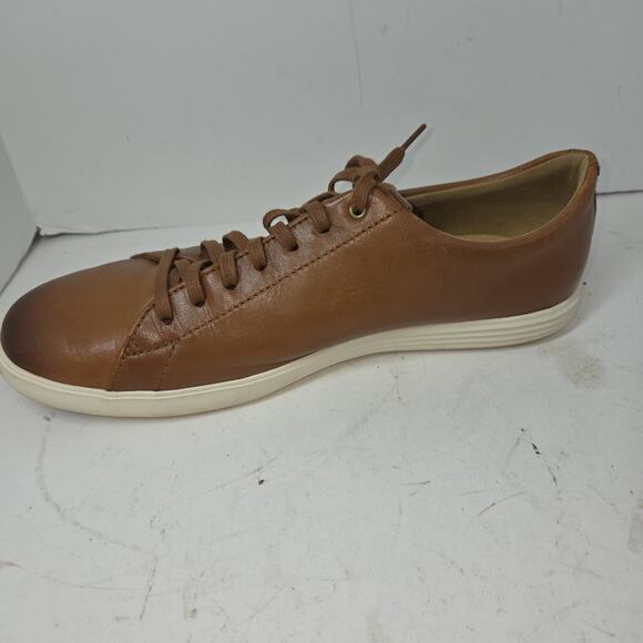Cole Haan Grand Mens Shoes Grand Crosscourt Sneaker Tan Leather Oxford C26521 10 main image 7